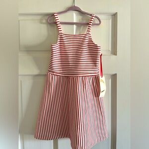 NWT Nordstrom red & white striped dress